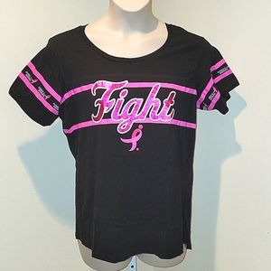 SUSAN G. KOMEN WOMEN'S Fight GRAPHIC TEE WITH SHORT SLEEVES